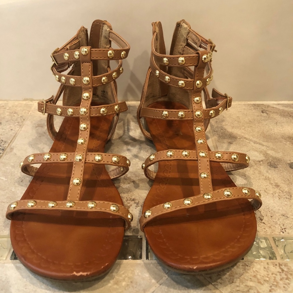 REPORT Gold Studded Sandals - Picture 3 of 4